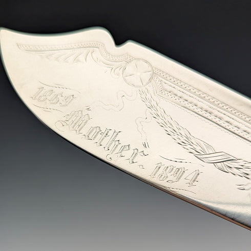 1890年頃 米国アンティーク 純銀製  ケーキサーバ 88g Gorham